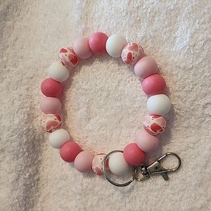 Silicone bead keychain